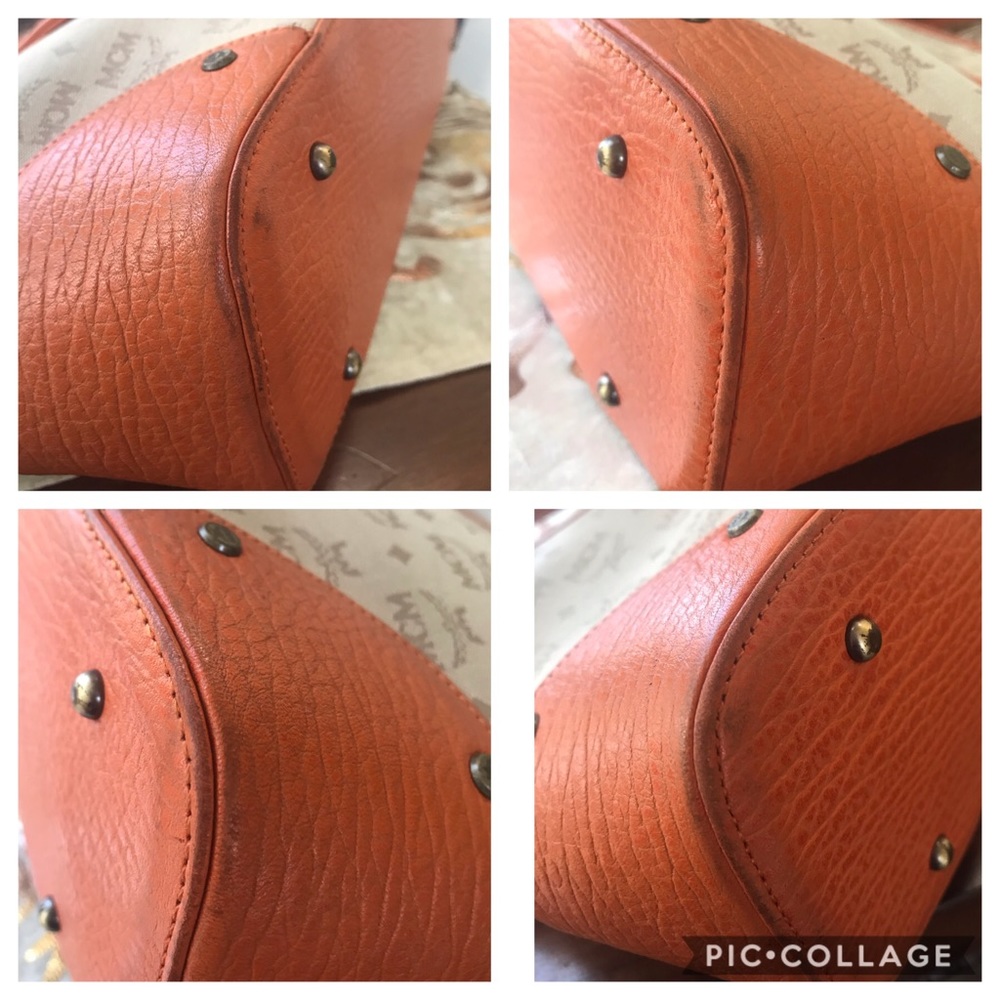 Moving sale! MCM leather canvas fabric handbag - Picture 3 of 8